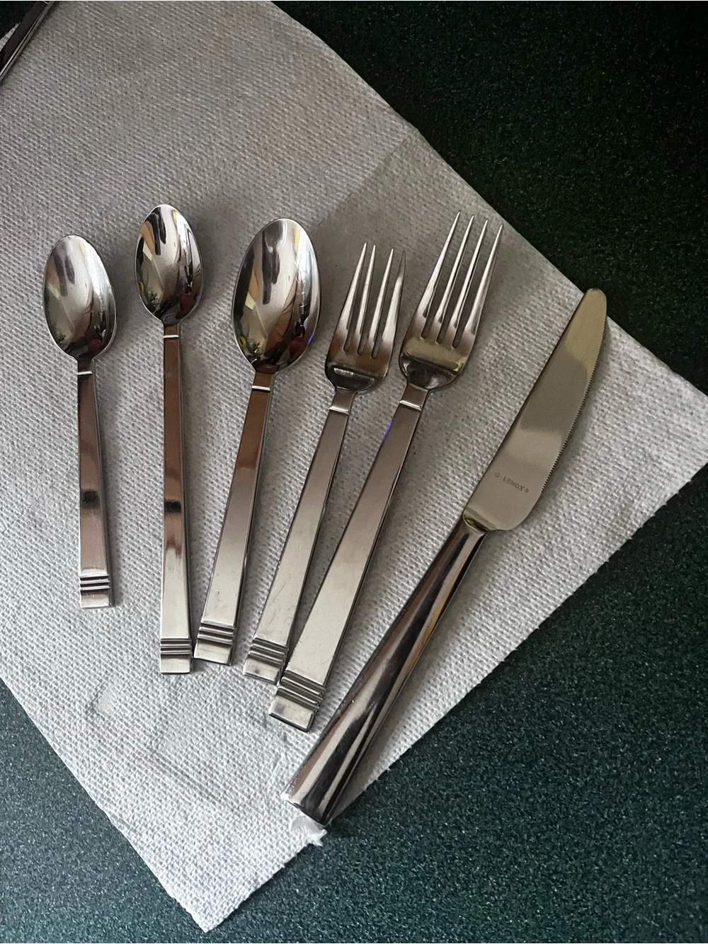 Lenox 18/10 Silver-Tone Stainless Flatware Set of 6